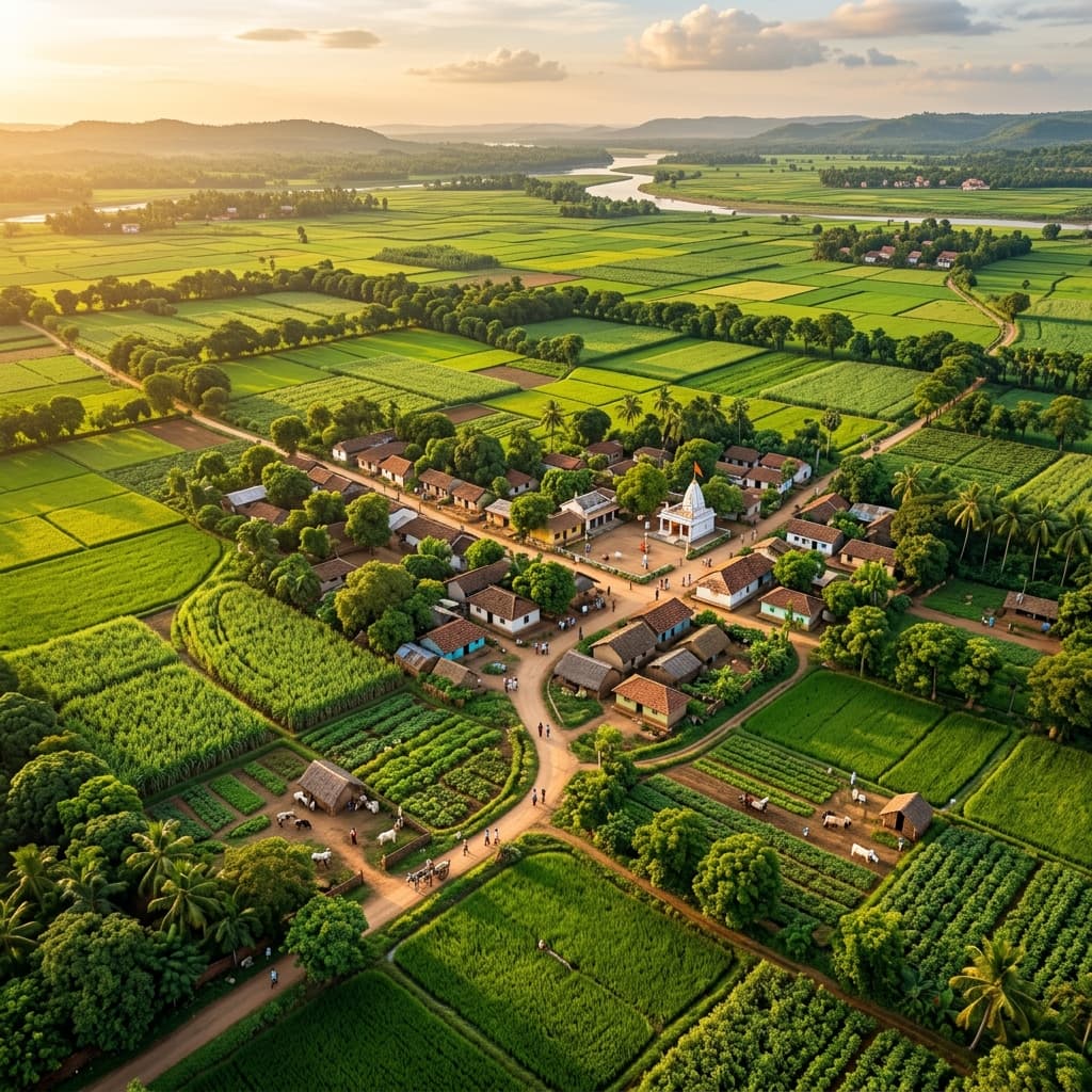 Chhattisgarh Village and Farmland